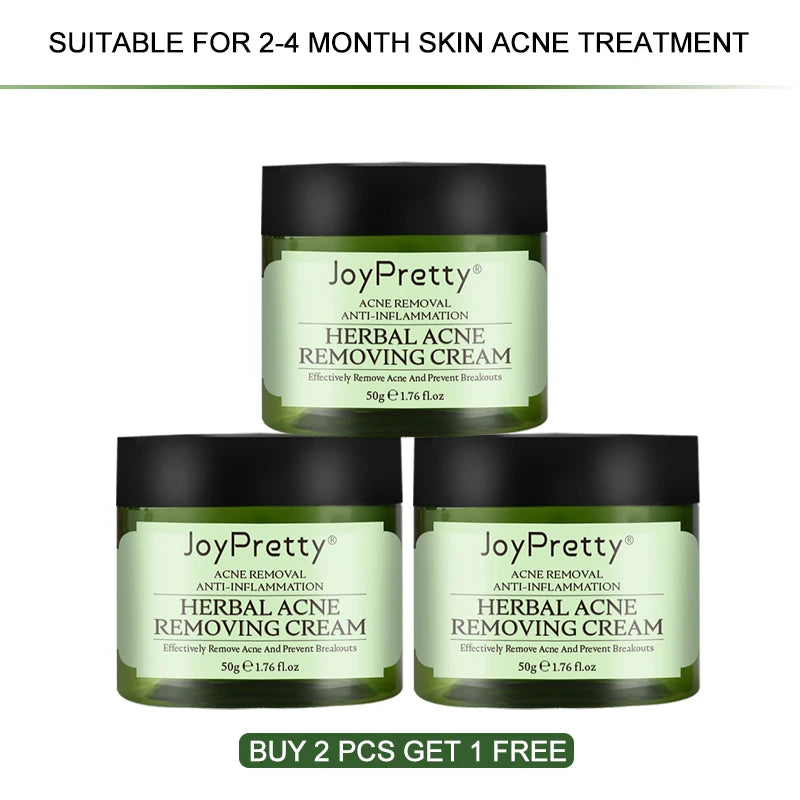 JoyPretty Herbal Acne Face Cream Body Pimple Treatment