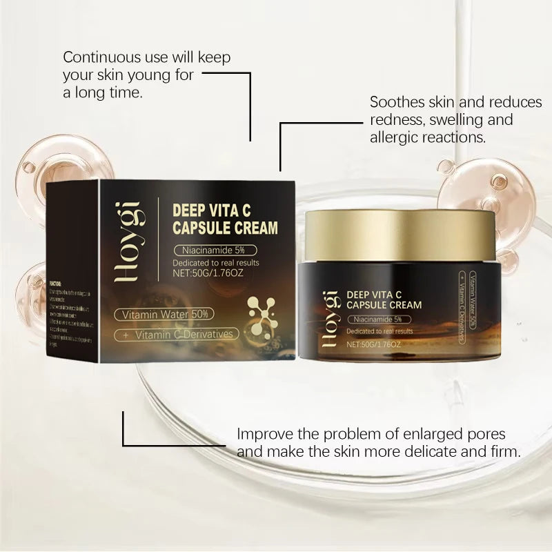 Deep Vita C Capsule Cream Face Moisturizer Gel With Collagen