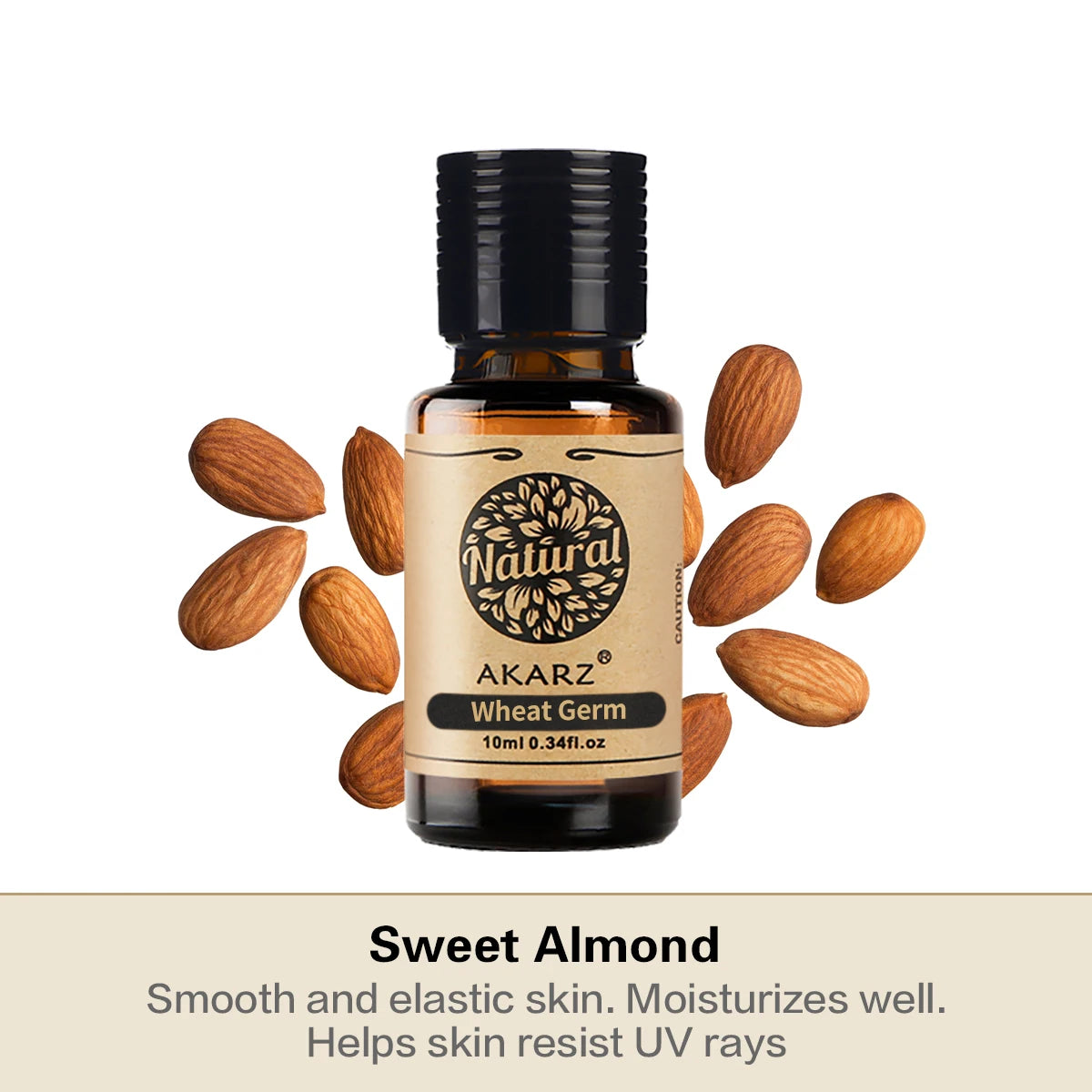 AKARZ Sweet Almond Oil for Body, Face & Skin Care